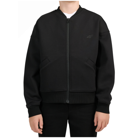Detská mikina 4F Sweatshirt M2684 Deep Black čierna Deep Black