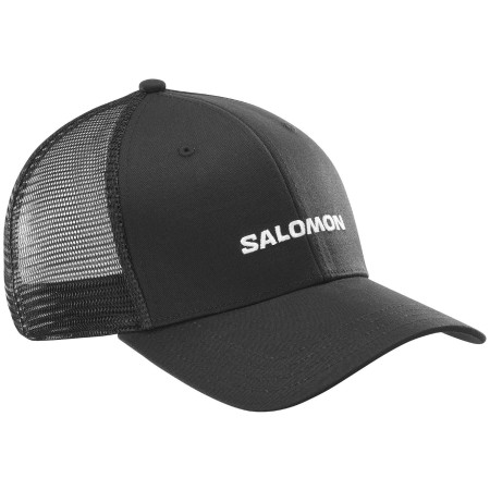 Šiltovka Salomon Logo Trucker Cap čierna Deep Black