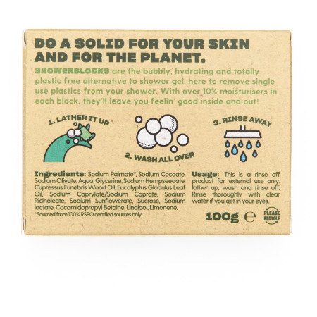 Sprchový gél Totally Solid Solid Shower Gel EO Range - Cedarwood & Eucalyptus
