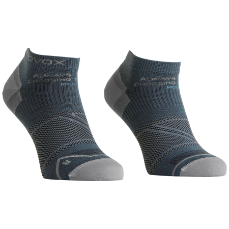 Dámske merino ponožky Ortovox Alpine Light Low Socks W sivá/modrá Dark Arctic Grey