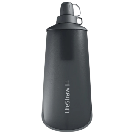 Filtračné fľaša LifeStraw Peak Squeeze Bottle 1L čierna Dark Grey