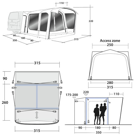 Predstan Outwell Maryville 260SA Flex
