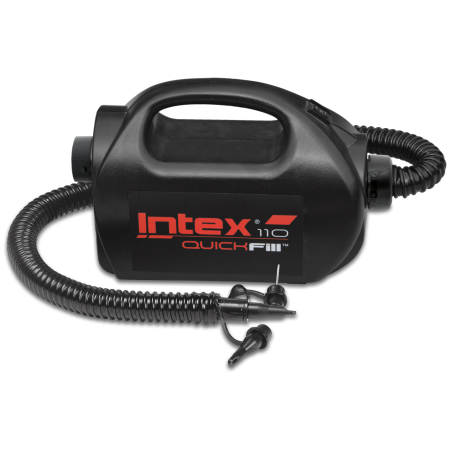 Elektrická pumpa Intex Quickfill 230 V a 12 V čierna black
