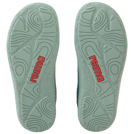 Detské barefoot topánky Reima Tallustelu Stone Green