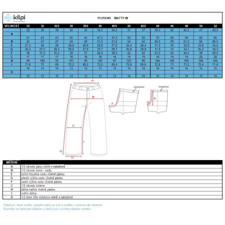 Dámske nohavice Kilpi Matty-W