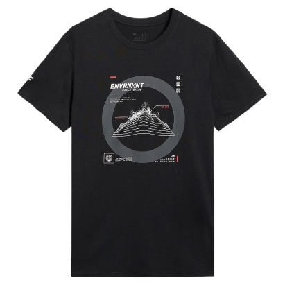 Pánske tričko 4F Tshirt M3120 čierna DEEP BLACK