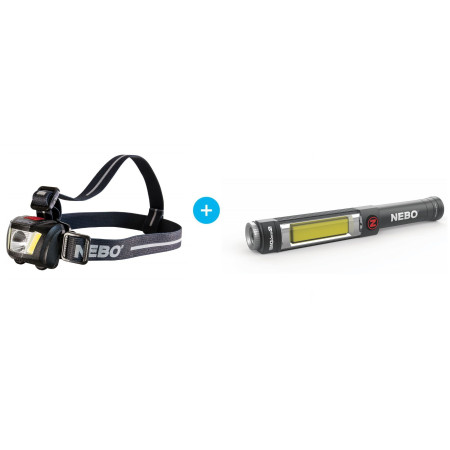 Set svietidlo NEBO Big Larry 2 + čelovka Nebo Duo Headlamp