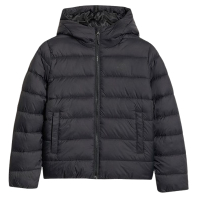 Detská bunda 4F Down Jacket U0704 čierna DEEP BLACK