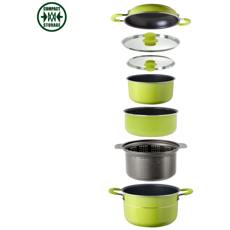 Sada hrncov Brunner Popote Juniper 8+1 Ø 22 cm