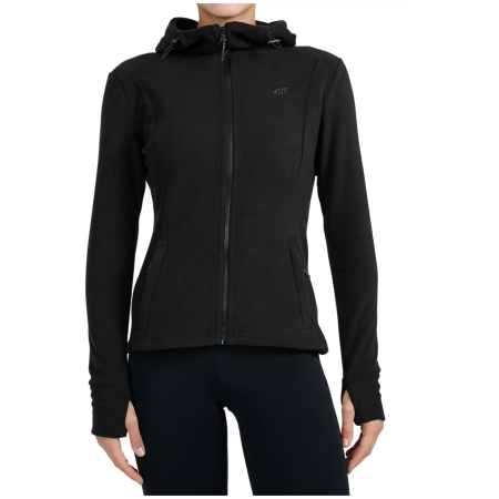 Dámska mikina 4F Fleece F468 čierna Deep Black
