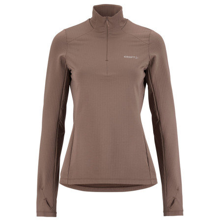 Dámska funkčná mikina Craft Gain Thermal Midlayer 2 W hnedá Brown