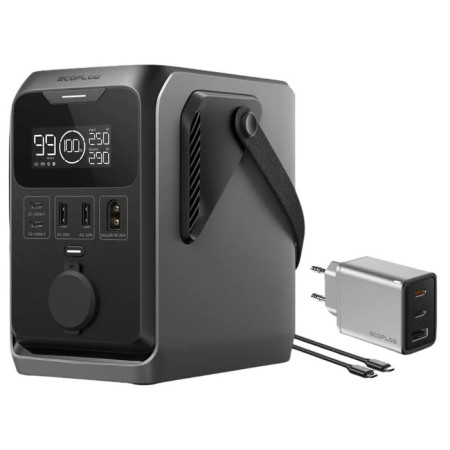 Nabíjacia stanica EcoFlow Trail 300 čierna/sivá šedivá, černá