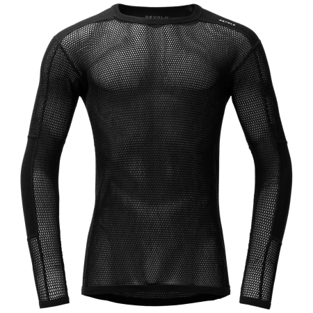 Pánske funkčné tričko Devold Wool Mesh Pro Shirt Man čierna Black