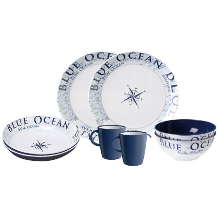 Sada riadov Brunner Set tête-à-tête Blue Ocean 8 pcs biela
