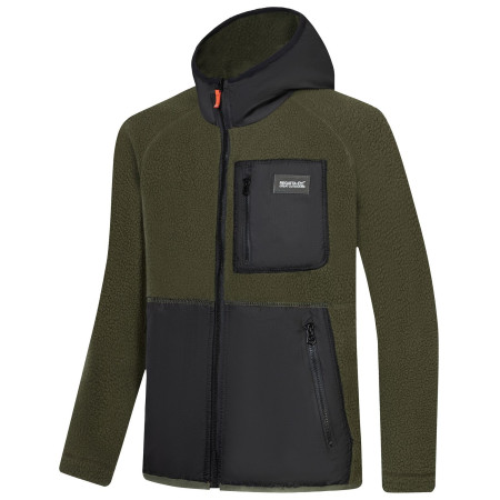 Detská mikina Regatta Munro Hybrid Jacket DarkKhak/Blk