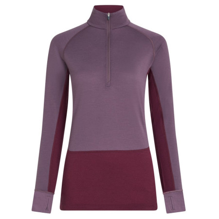 Dámske funkčné tričko Icebreaker Women Mer 200 ZoneKnit LS Half Zip fialová Dkber/Greplu/Cb