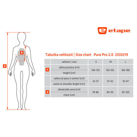 Dámsky chránič chrbtice Etape PURE PRO 2.0