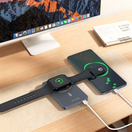 Bezdrôtová powerbanka Swissten Fusion 5000 mAh Magsafe