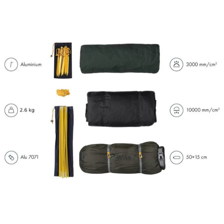 Ultraľahký stan Warg Aura 2 Ultra