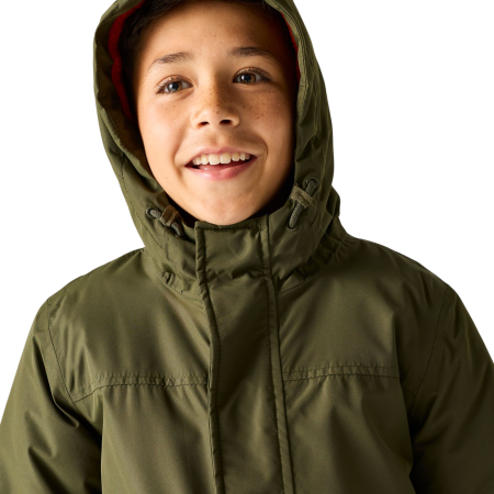 Detská zimná bunda Regatta Hillain Warm Lined Dark Khaki