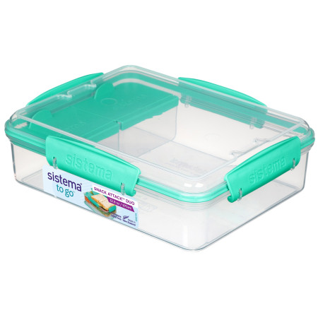 Box na potraviny Sistema Snack Attack Duo 975ml