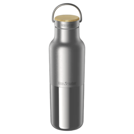 Termoska Klean Kanteen Rise Reflect 16oz (w/ Bamboo Cap) strieborná Brushed Stainless