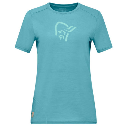 Dámske tričko Norrona femund equaliser merino T-shirt svetlomodrá Brittany Blue