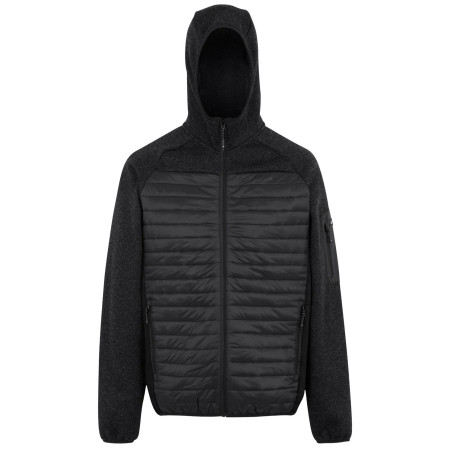 Pánska bunda Regatta Newhill Hybrid sivá Ash/Black