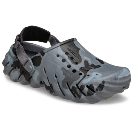 Papuče Crocs Echo Duck Camo Clog sivá/čierna Charcoal/Black