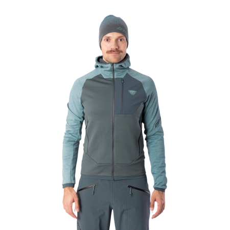 Pánska funkčná mikina Dynafit Radical Wool Hooded Jkt M modrá 3161 - smoke blue/0720