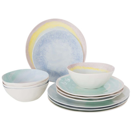 Sada riadov Bo-Camp Tableware Barfleur 12pcs mix1 Pastel