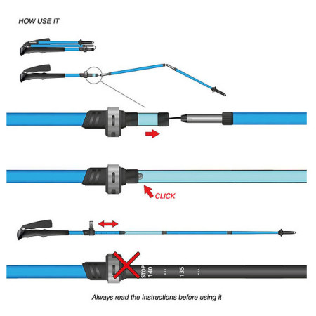 Trekové palice Fizan Ultrax Alu