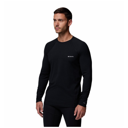 Pánske funkčné tričko Columbia Midweight Stretch Long Sleeve Top čierna Black