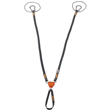 Slučka Camp X-Gyro Leash - 85/129 Cm čierna/oranžová