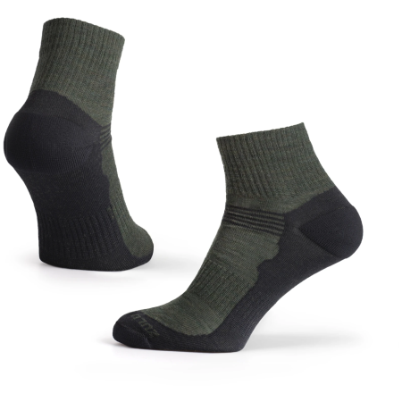 Ponožky Zulu Merino Lite zelená green/black