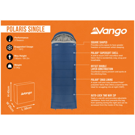 Spacák Vango Polaris Single