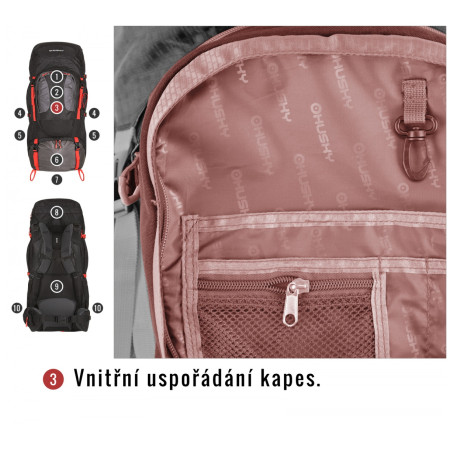 Batoh Husky Samont 70 + 10