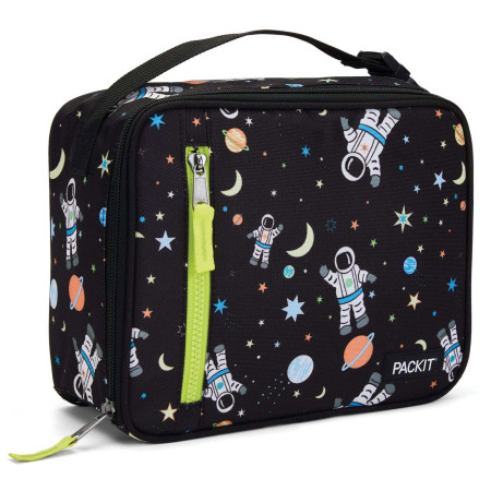 Box na jedlo Packit Classic Lunch Box čierna/biela Spaceman