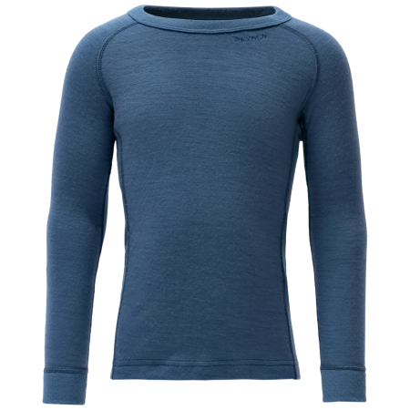 Detské funkčné tričko Devold Duo Active Merino Shirt Kid Berry tmavomodrá Berry