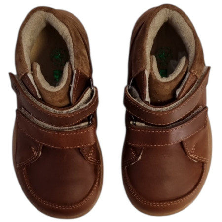 Detské barefoot topánky beBare 3602SA Tan
