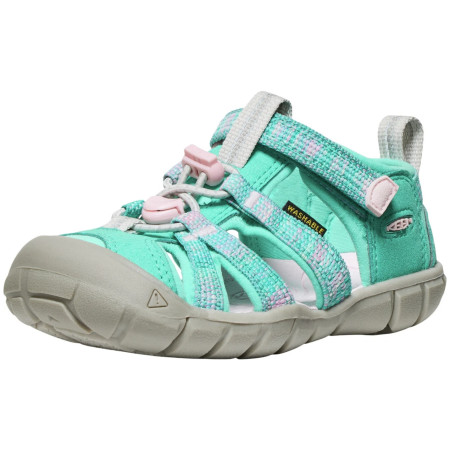 Detské sandále Keen Seacamp II Cnx Children Bright Aqua/Giggle Pink