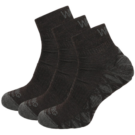 Ponožky Warg Endurance Merino Mid 3-pack hnedá Brown