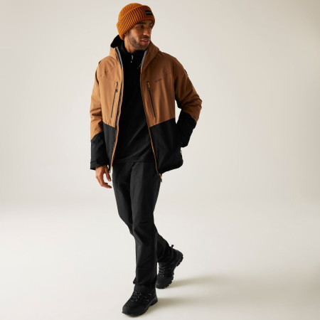 Pánska bunda Regatta Highton Stretch Padded Jacket hnedá NutBrwn/Blk