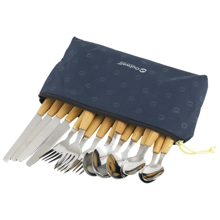 Súprava príborov Outwell Calella Pouch Cutlery Set hnedá Black