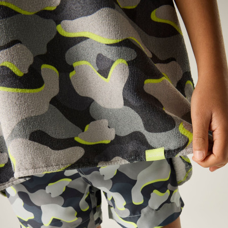 Detské pončo Regatta Kids Towel Robe DrkStrmCamo