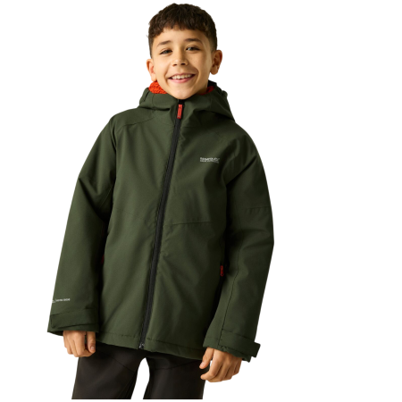 Detská zimná bunda Regatta Hillain Warm Lined Dark Khaki