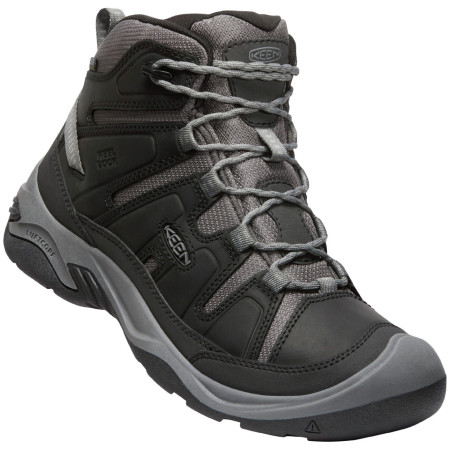 Pánske turistické topánky Keen Circadia Mid Wp M čierna/sivá black/steel grey