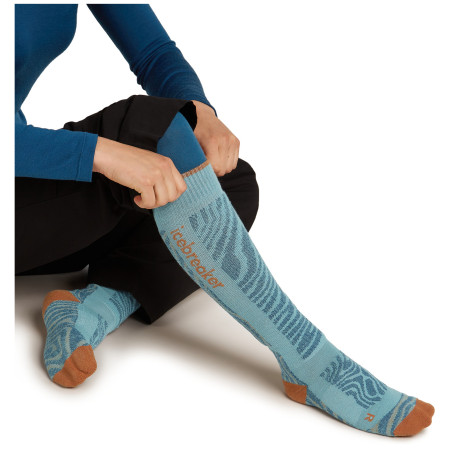 Dámske ponožky Icebreaker Women Merino Blend Ski+ Medium OTC Mountain Contour