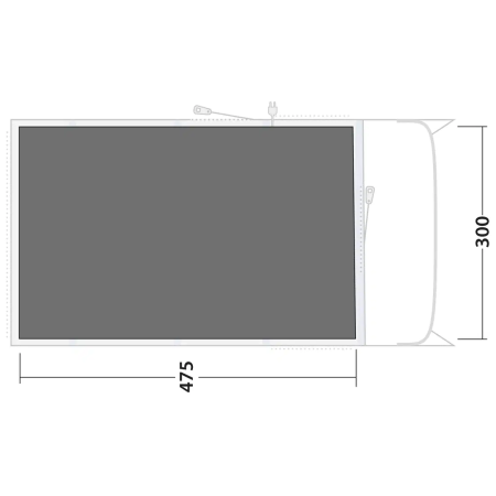 Podložka pod stan Outwell Footprint Denver / Ohio / Colorado 5 Air