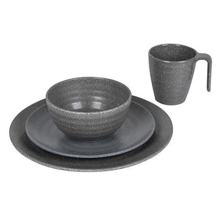 Sada riadov Bo-Camp Tableware 100% Melamine Stone